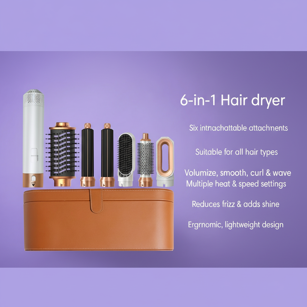 Multi-styler and blow dryer Straight + Wavy hair dryer